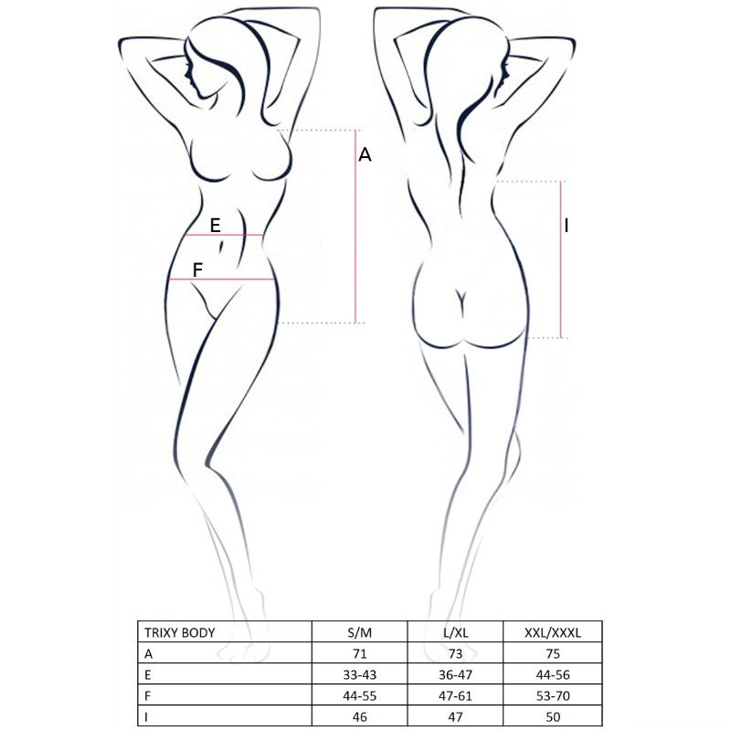 PASSION - FEMME TRIXY TEDDY NOIR TAILLE S/M - 7eme ciel