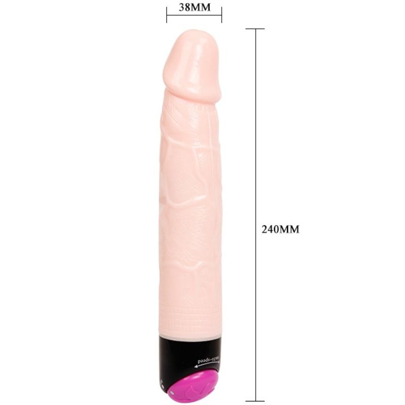 BAILE - VIBRATION ET ROTATION SEXUELLES COLORÉES 24 CM - 7eme ciel