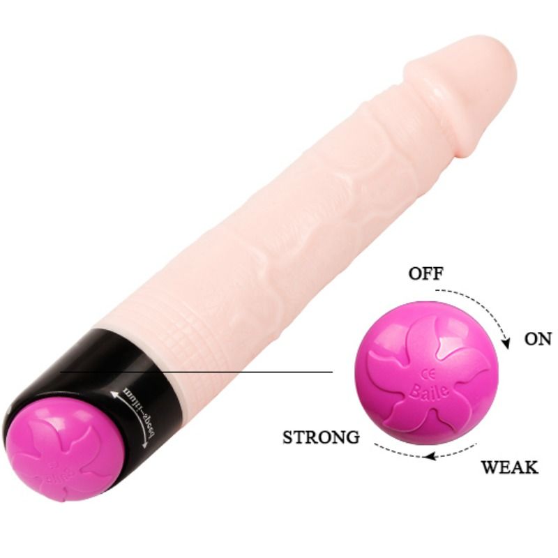 BAILE - VIBRATION ET ROTATION SEXUELLES COLORÉES 24 CM - 7eme ciel