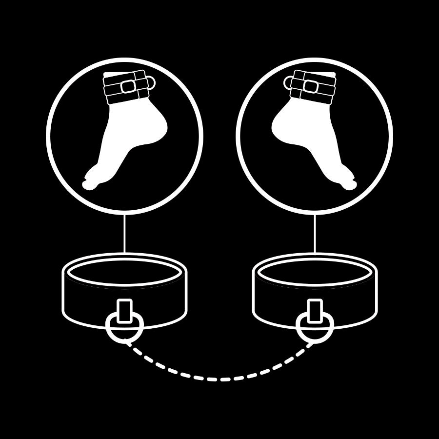 FETISH SUBMISSIVE - CHEVILLES EN CUIR VÉGÉTALIEN AVEC DOUBLURE EN NOPRÈNE - 7eme ciel