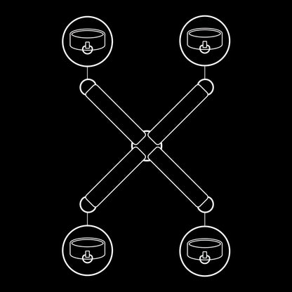 FETISH SUBMISSIVE - UNION DE MENOTTES EN CUIR VÉGAN - 7eme ciel