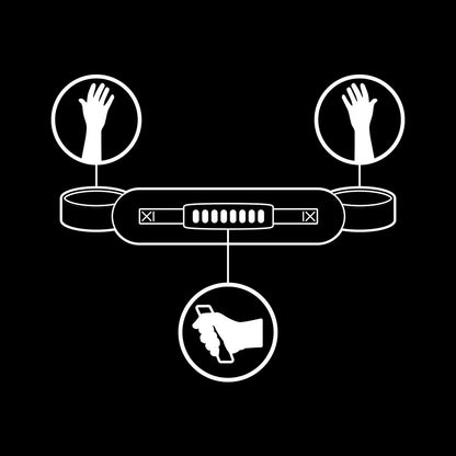 FETISH SUBMISSIVE - MENOTTES DOUBLURE NOPRÈNE AVEC POIGNÉE - 7eme ciel