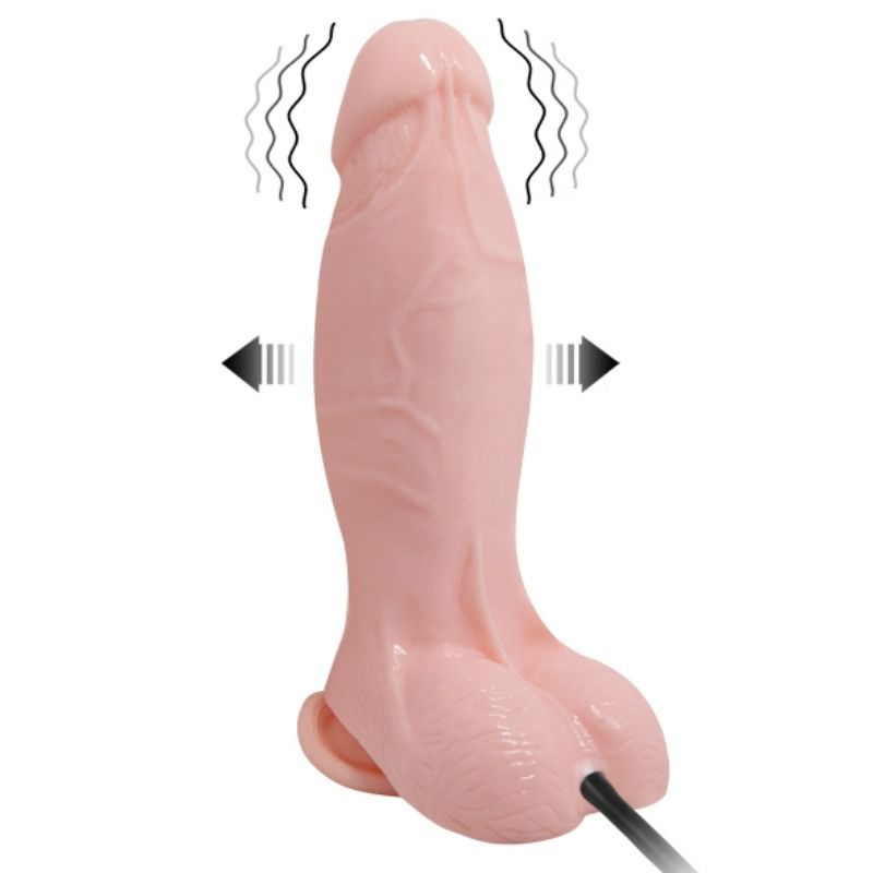 BAILE - GODE VIBRANT ET GONFLABLE RÉALISTE 18.8 CM - 7eme ciel