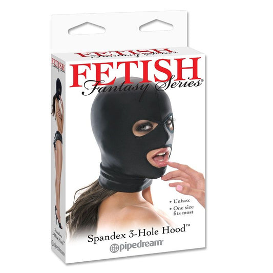 FETISH FANTASY SERIES - CAPUCHE 3 TROUS SPANDEX - 7eme ciel