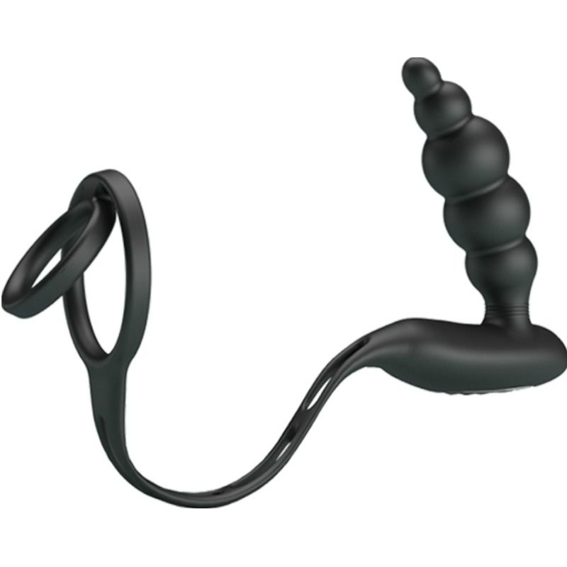 PRETTY LOVE - ANNEAUX PÉNIS AVEC PLUG VIBRATEUR - 7eme ciel