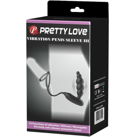 PRETTY LOVE - ANNEAUX PÉNIS AVEC PLUG VIBRATEUR - 7eme ciel