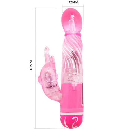 BAILE - VIBRATEUR MULTIVITESSES AVEC STIMULATEUR ROSE - 7eme ciel