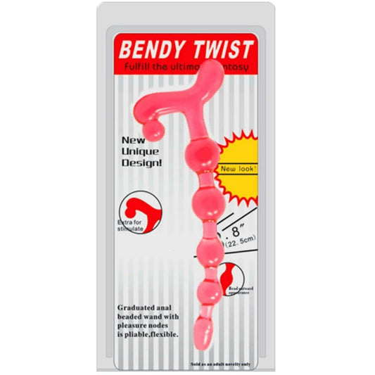 BAILE - BALLES ANAL ROUGES BENDY TWIST - 7eme ciel