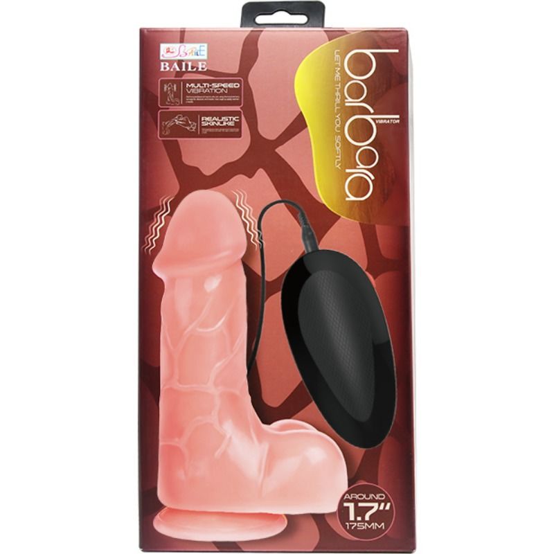 BAILE - VIBRATEUR RÉALISTE NATUREL BARBARA 22 CM - 7eme ciel