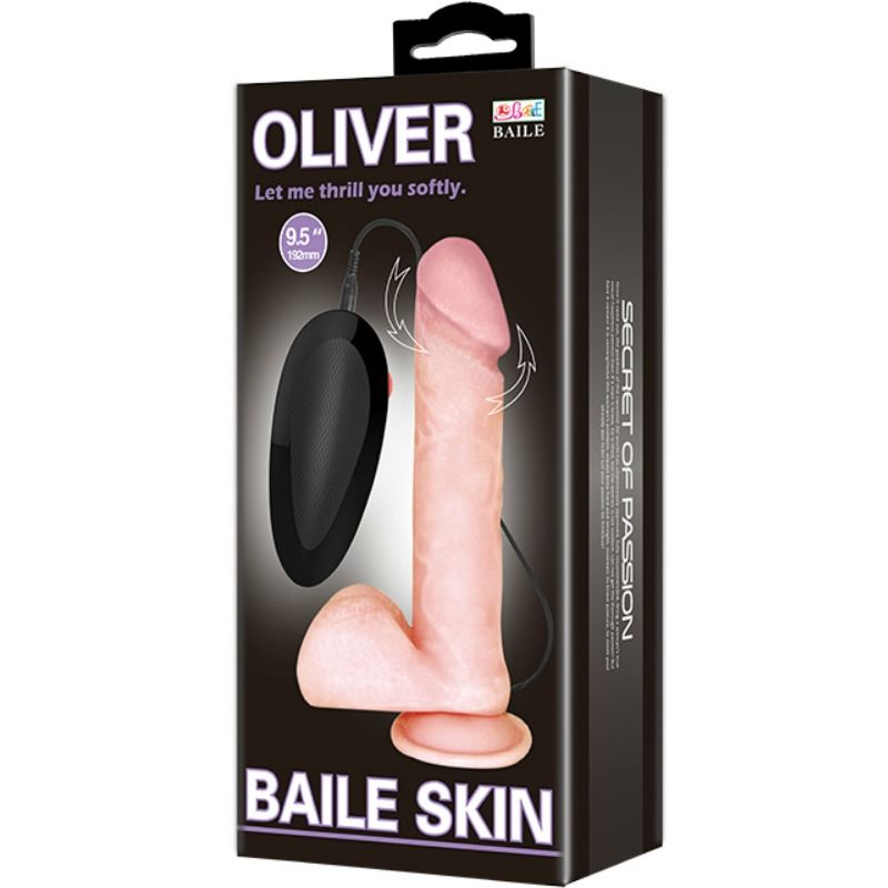 BAILE - VIBRATEUR RÉALISTE OLIVER AVEC FONCTION DE ROTATION - 7eme ciel