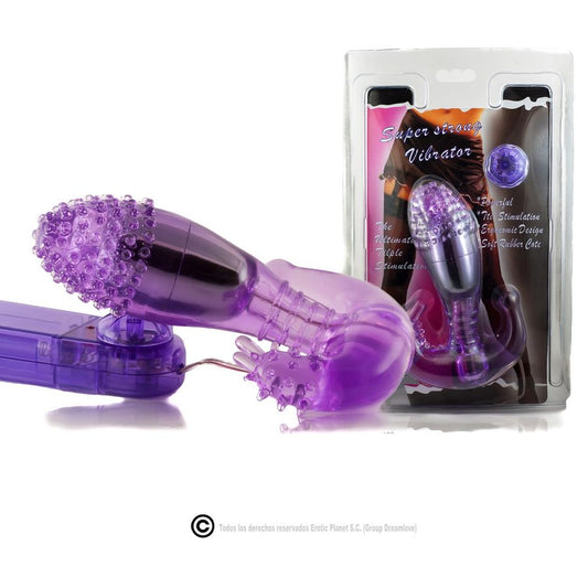 BAILE - STIMULATEUR VAGINAL ET ANAL LILAS AVEC VIBRATION - 7eme ciel