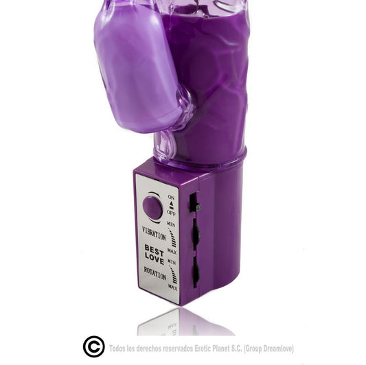 BAILE - ROTATEUR DE LAPIN LILAS AVEC SUPERSTIMULATEUR - 7eme ciel