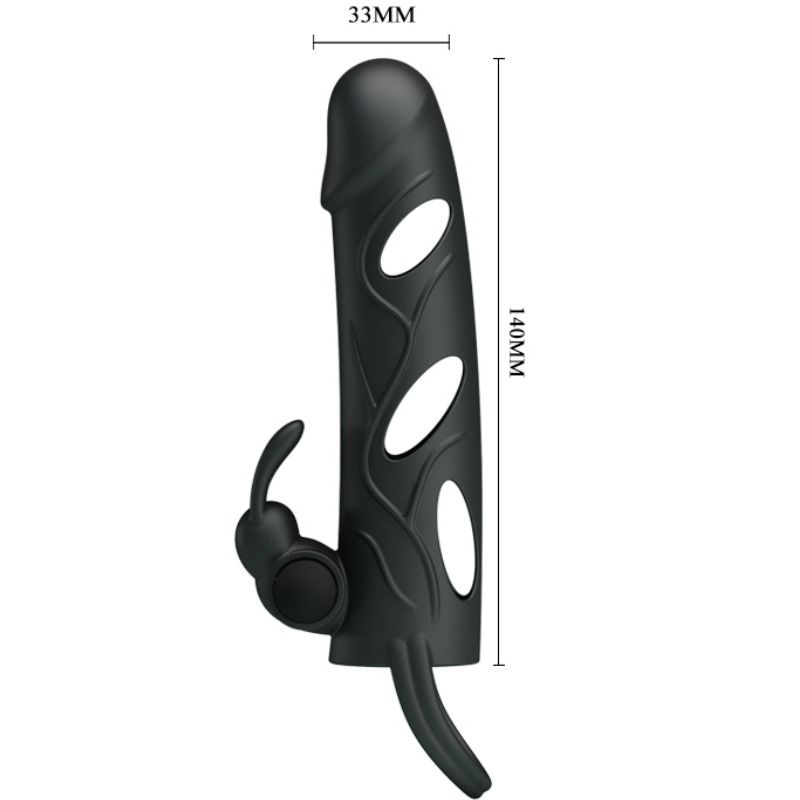 PRETTY LOVE - HOUSSE EN SILICONE AVEC VIBRATION 14 CM 2.0 - 7eme ciel