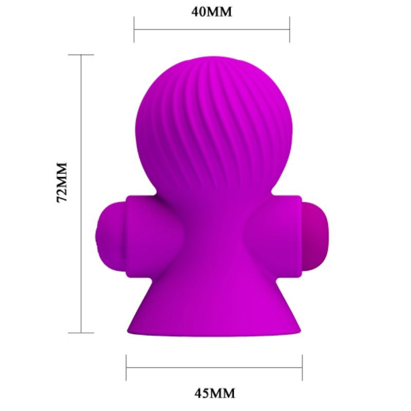 PRETTY LOVE - STIMULATEURS DE NIPPLE 12 MODES VIBRATION LILAS - 7eme ciel