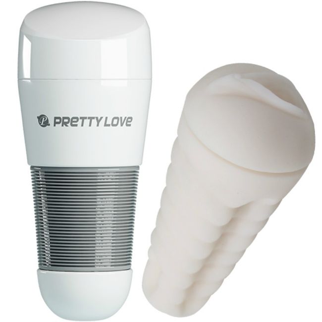 PRETTY LOVE - MASTURBATEUR VAGIN BLANC KITTY - 7eme ciel