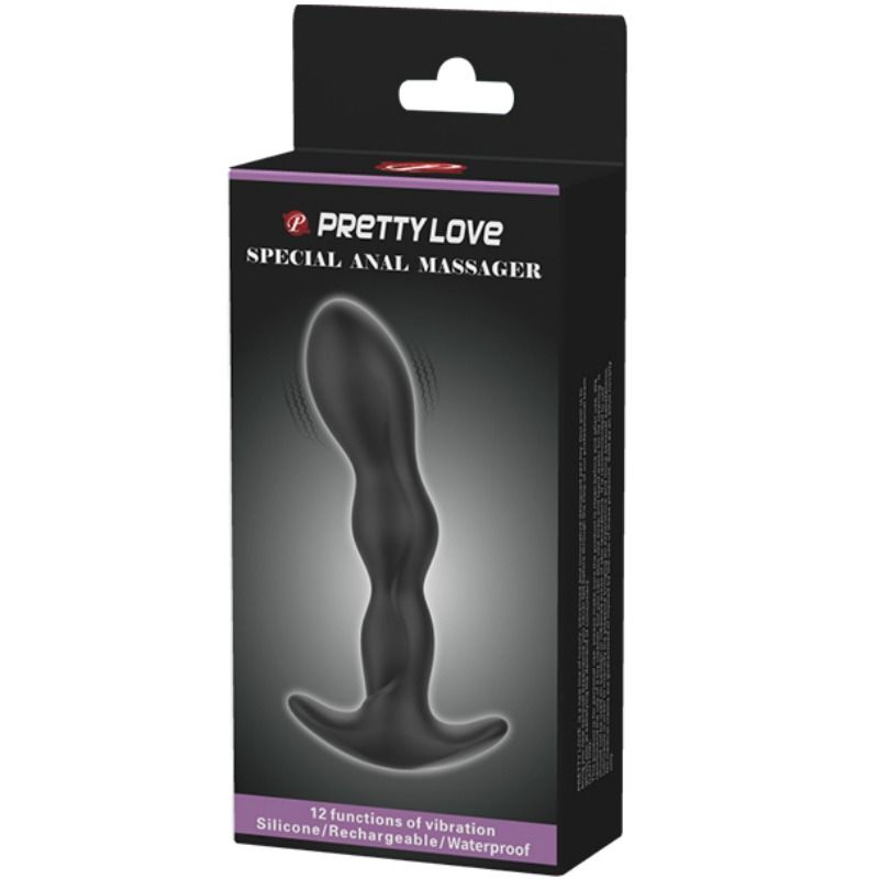 PRETTY LOVE - MASSEUR ANAL 12 MODES DE VIBRATION - 7eme ciel