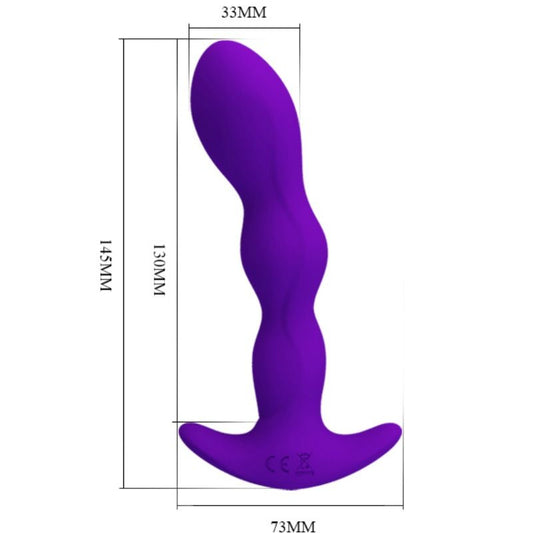 PRETTY LOVE - MASSAGER ANAL 12 MODES DE VIBRATION LILAS - 7eme ciel