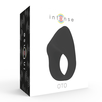 INTENSE - ANNEAU VIBRATEUR RECHARGEABLE NOIR OTO - 7eme ciel
