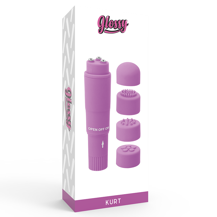 GLOSSY - MASSEUR DE POCHE KURT VIOLET - 7eme ciel