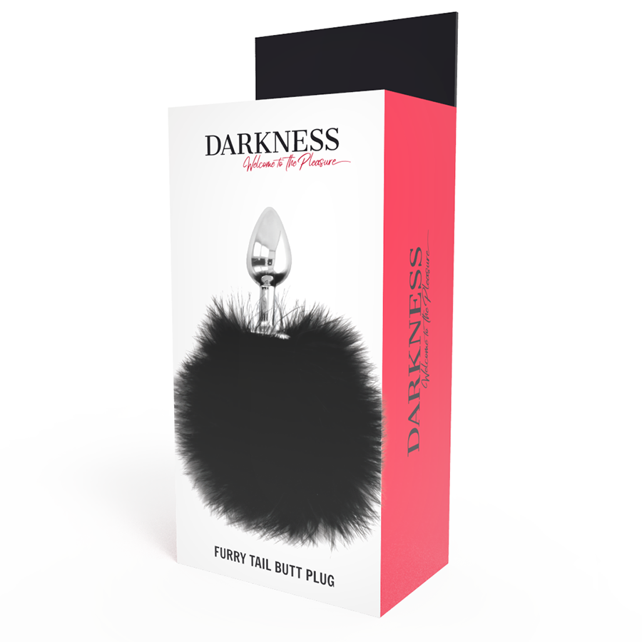 DARKNESS - BOUCHON EXTRA ANAL AVEC QUEUE NOIR 7 CM - 7eme ciel