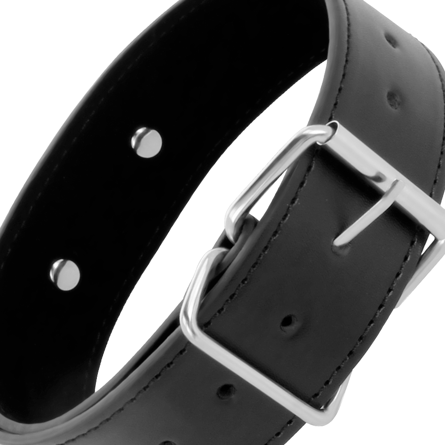 DARKNESS - COLLIER DE POSTURE AVEC CHAÎNE EN CUIR - 7eme ciel