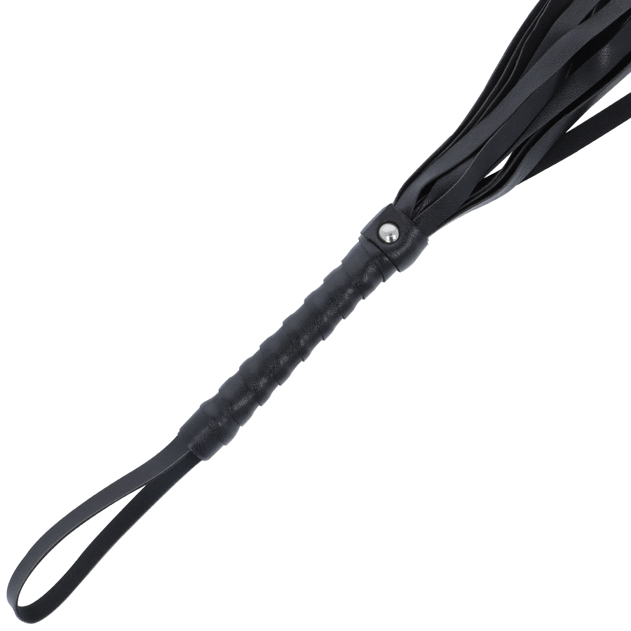 DARKNESS - FOUET DE BONDAGE NOIR 45 CM - 7eme ciel