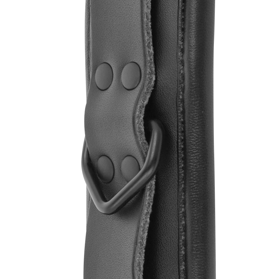 DARKNESS - MENOTTES DE CHEVILLE AJUSTABLES CUIR NOIR - 7eme ciel