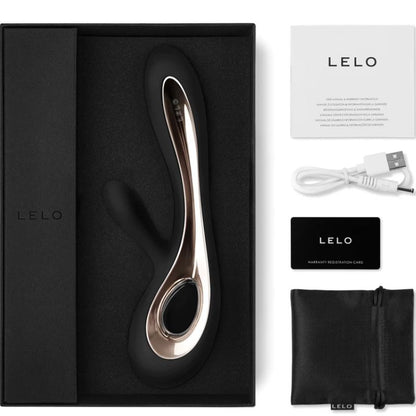 LELO - VIBRATEUR SORAYA 2 LAPIN NOIR - 7eme ciel