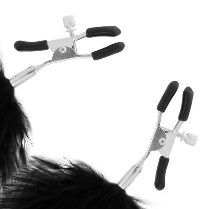 DARKNESS - PINCES À TÉTONS POM-POM 2 - 7eme ciel