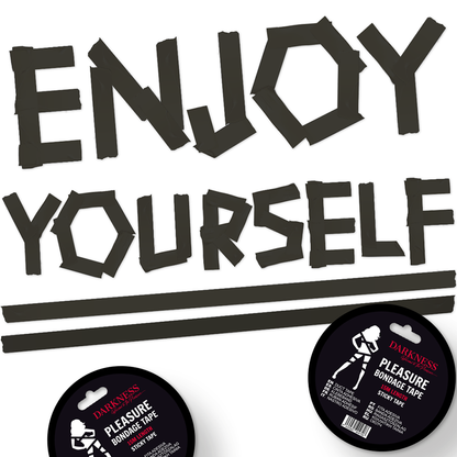 DARKNESS - RUBAN ADHÉSIF BONDAGE NOIR 15M - 7eme ciel