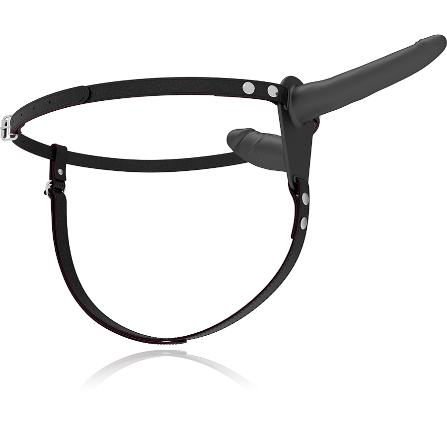 FETISH SUBMISSIVE HARNESS - DOUBLE PÉNÉTRATION NOIR - 7eme ciel