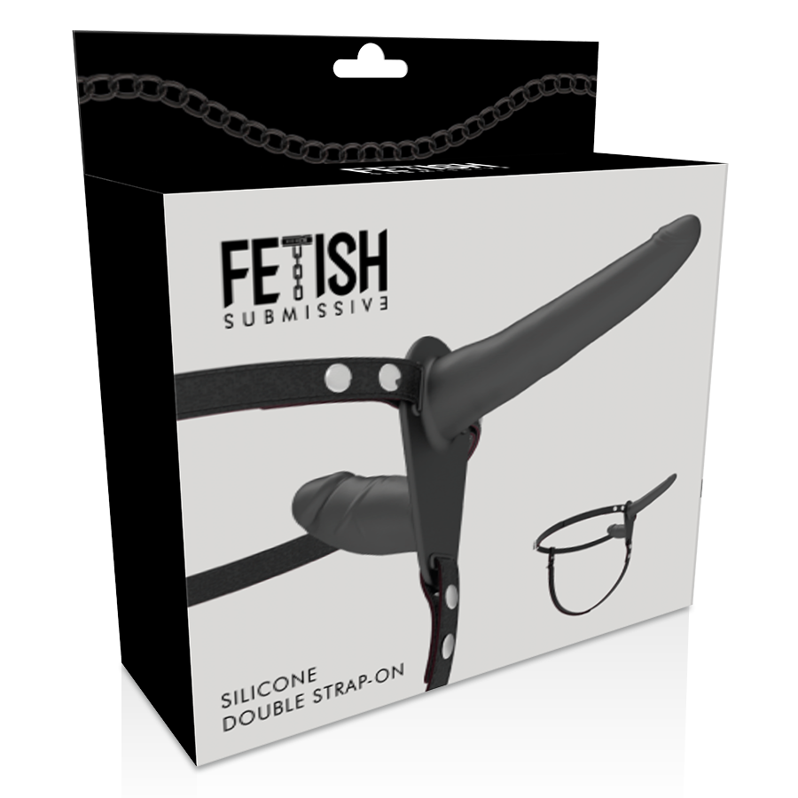 FETISH SUBMISSIVE HARNESS - DOUBLE PÉNÉTRATION NOIR - 7eme ciel