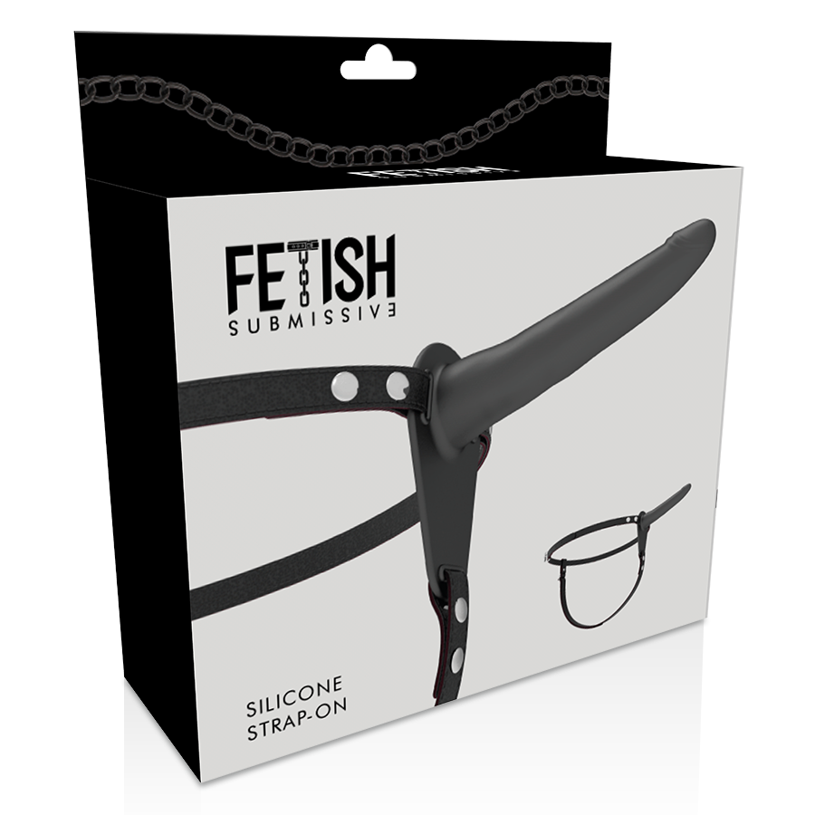 FETISH SUBMISSIVE HARNESS - SILICONE NOIR 15 CM - 7eme ciel
