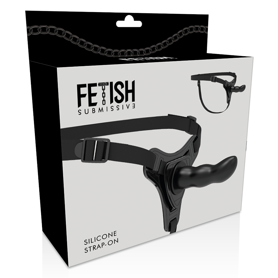 FETISH SUBMISSIVE HARNESS - SILICONE NOIR POINT G 16 CM - 7eme ciel