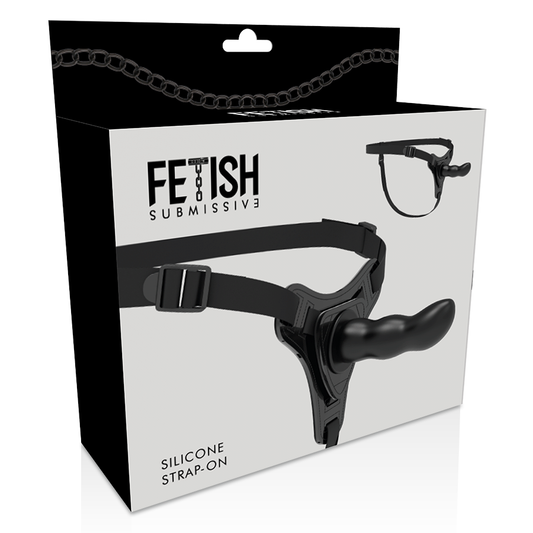 FETISH SUBMISSIVE HARNESS - SILICONE NOIR POINT G 16 CM - 7eme ciel