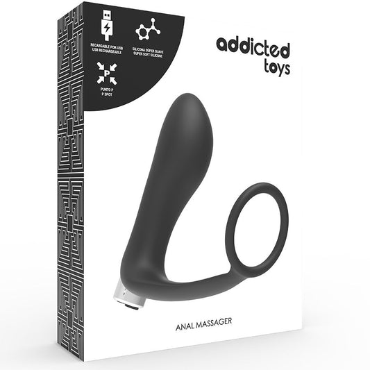 ADDICTED TOYS - VIBRATEUR PROSTATIQUE RECHARGEABLE MODÈLE 1 - NOIR - 7eme ciel