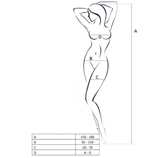 PASSION - FEMME BS056 BODYSTOCKING ROUGE TAILLE UNIQUE - 7eme ciel
