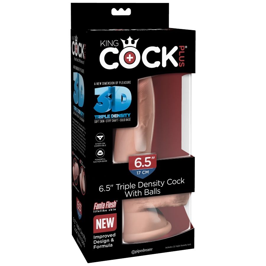 KING COCK - GODE TRIPLE DENSITÉ 14 CM - 7eme ciel