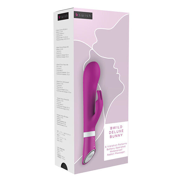 B SWISH - BWILD DELUXE BUNNY RABBIT VIBRATEUR FRAMBOISE - 7eme ciel