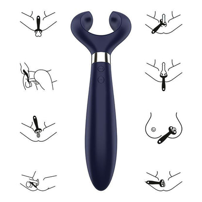 SATISFYER - ENDLESS FUN MULTI VIBRATEUR 3 BLEU - 7eme ciel