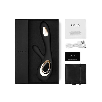 LELO - SORAYA WAVE VIBRATEUR LAPIN NOIR - 7eme ciel