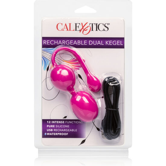 CALEXOTICS - RECHARGEABLE DOUBLE KEGEL ROSE - 7eme ciel