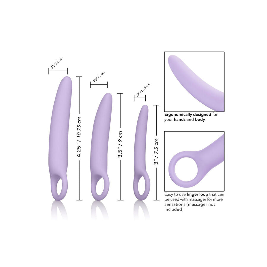 CALEXOTICS - DR LAURA BERMAN ALENA ENSEMBLE DE 3 DILATEURS EN SILICONE - 7eme ciel