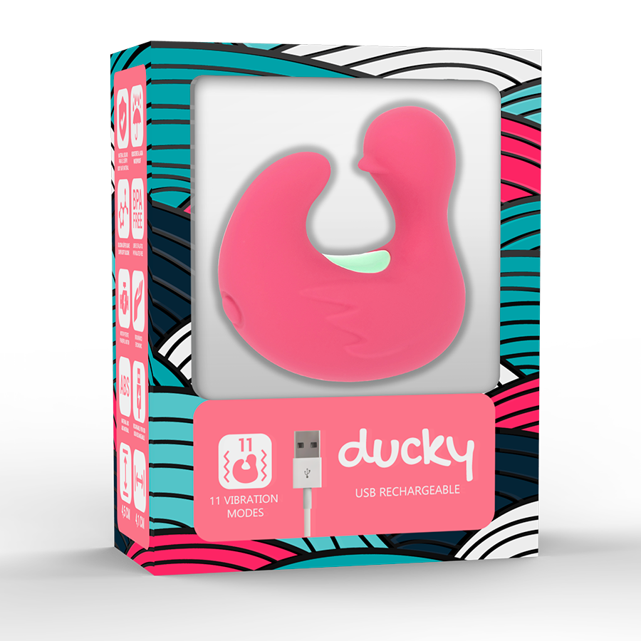 HAPPY LOKY - DUCKYMANIA DOIGT STIMULATEUR EN SILICONE RECHARGEABLE - 7eme ciel