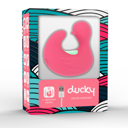 HAPPY LOKY - DUCKYMANIA DOIGT STIMULATEUR EN SILICONE RECHARGEABLE - 7eme ciel