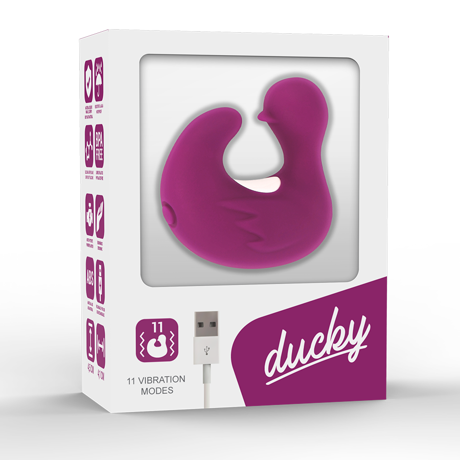 COVERME - DÉ À DÉS À CANARD RECHARGEABLE EN SILICONE STIMULANT DUCKYMANIA - 7eme ciel