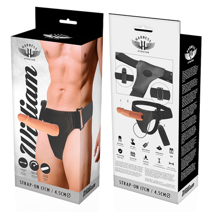 HARNESS ATTRACTION - WILLIAN HOLLOW RNES AVEC VIBRATEUR 17 CM -O- 4.5 CM - 7eme ciel