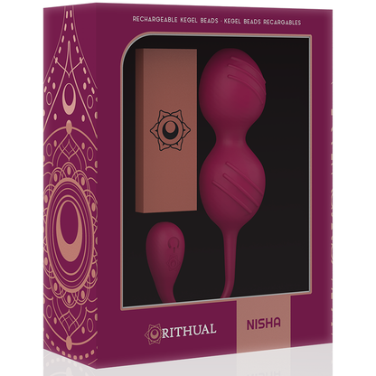 RITHUAL - BALLES DE KEGEL VIBRANTES RECHARGEABLES NISHA ORCHIDÉE - 7eme ciel