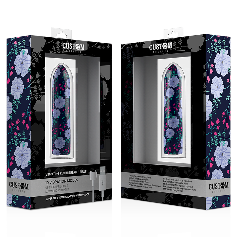 CUSTOM BULLETS - PERSONNALISÉS RECHARGEABLE PRINTEMPS 10 INTENSITIES - 7eme ciel