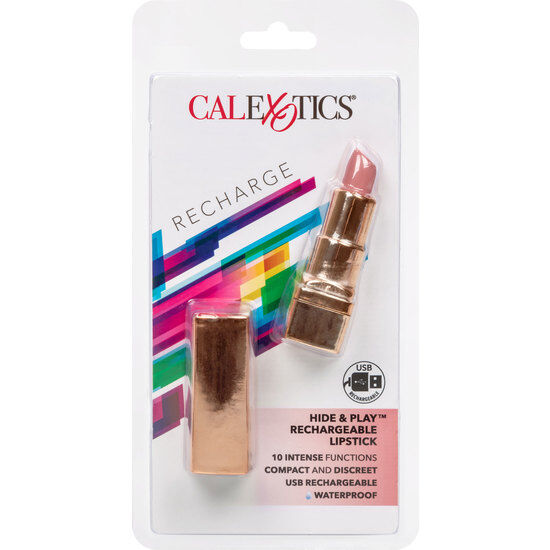 CALEXOTICS - BALA ROUGE LÈVRES RECHARGEABLE HIDE & PLAY ROSE DOUX - 7eme ciel